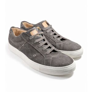 Greats Men’s Gray Suede Sneakers Made in Italy Leather Lined US 13 EU 46